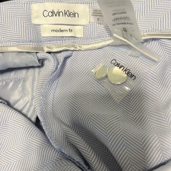 Calvin Klein Women's Modern Fit Pants Blue Size 10 - Picture 5 of 7